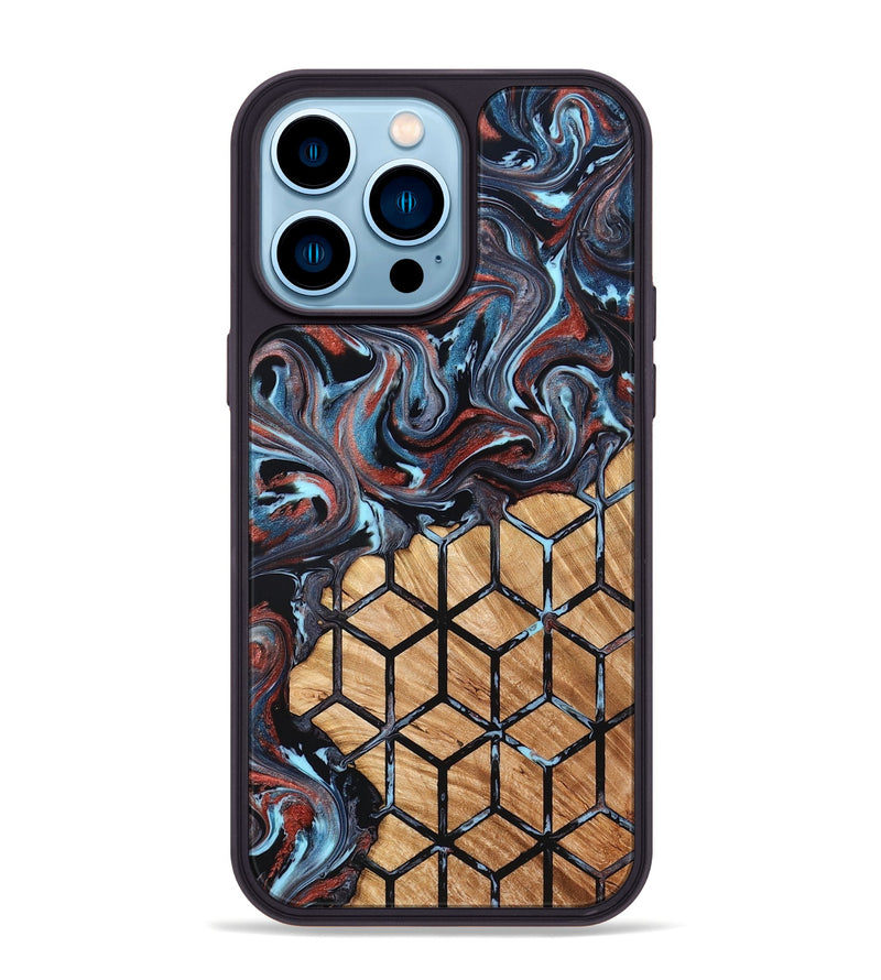 iPhone 14 Pro Max Wood Phone Case - Forest (Pattern, 824386)