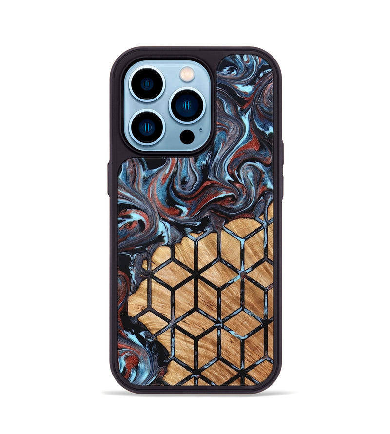 iPhone 14 Pro Wood Phone Case - Forest (Pattern, 824386)