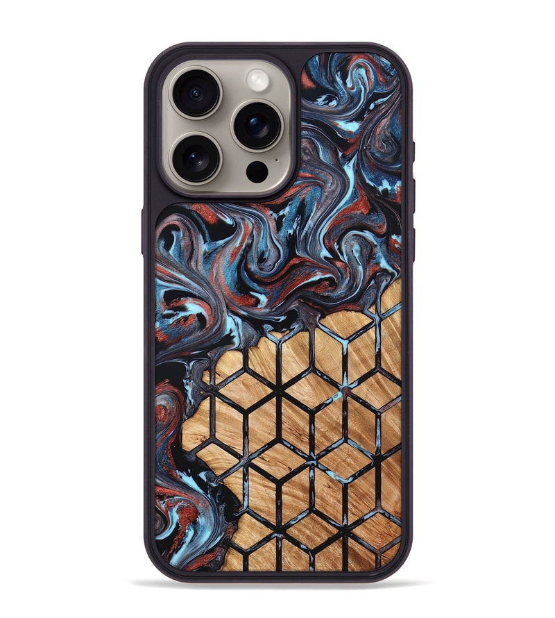iPhone 15 Pro Max Wood Phone Case - Forest (Pattern, 824386)