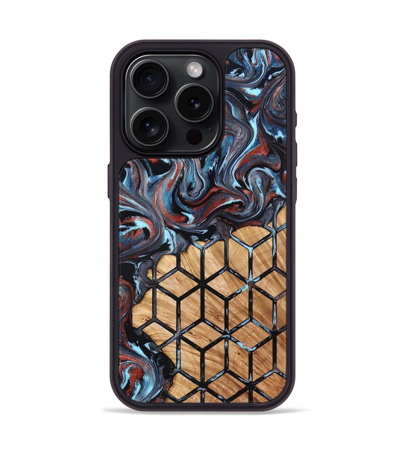 iPhone 15 Pro Wood Phone Case - Forest (Pattern, 824386)
