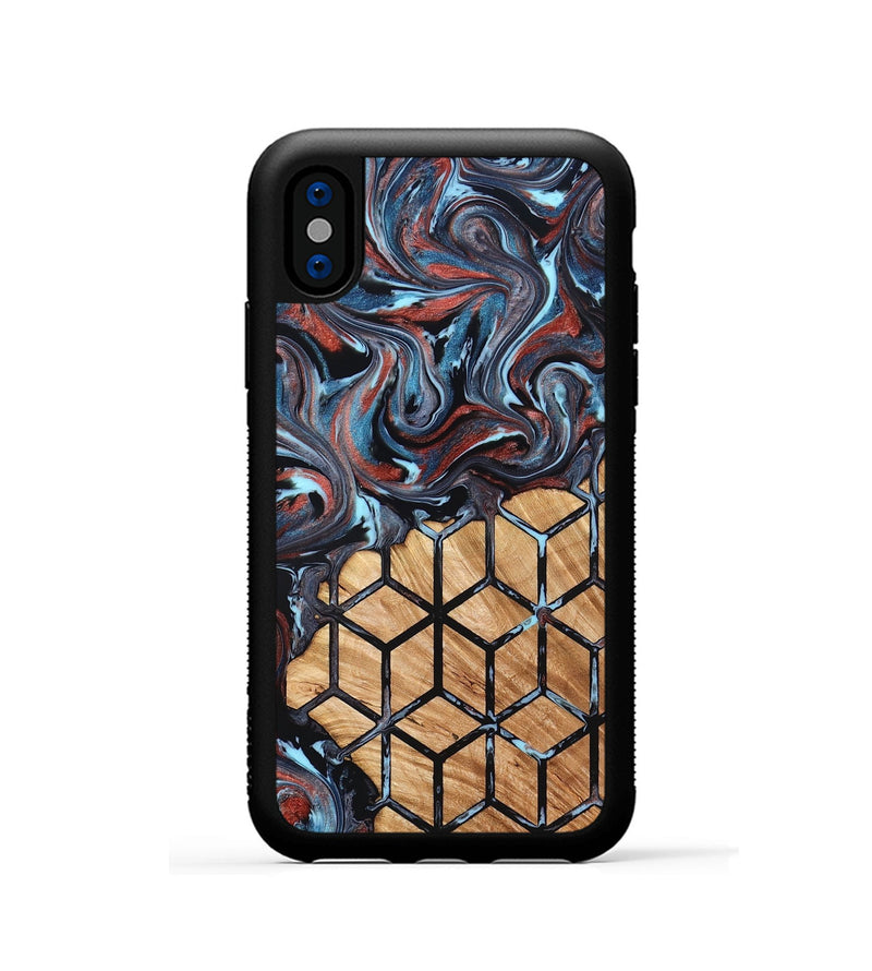 iPhone Xs Wood Phone Case - Forest (Pattern, 824386)