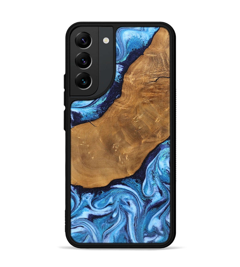 Galaxy S22 Plus Wood Phone Case - Shaniya (Blue, 824390)