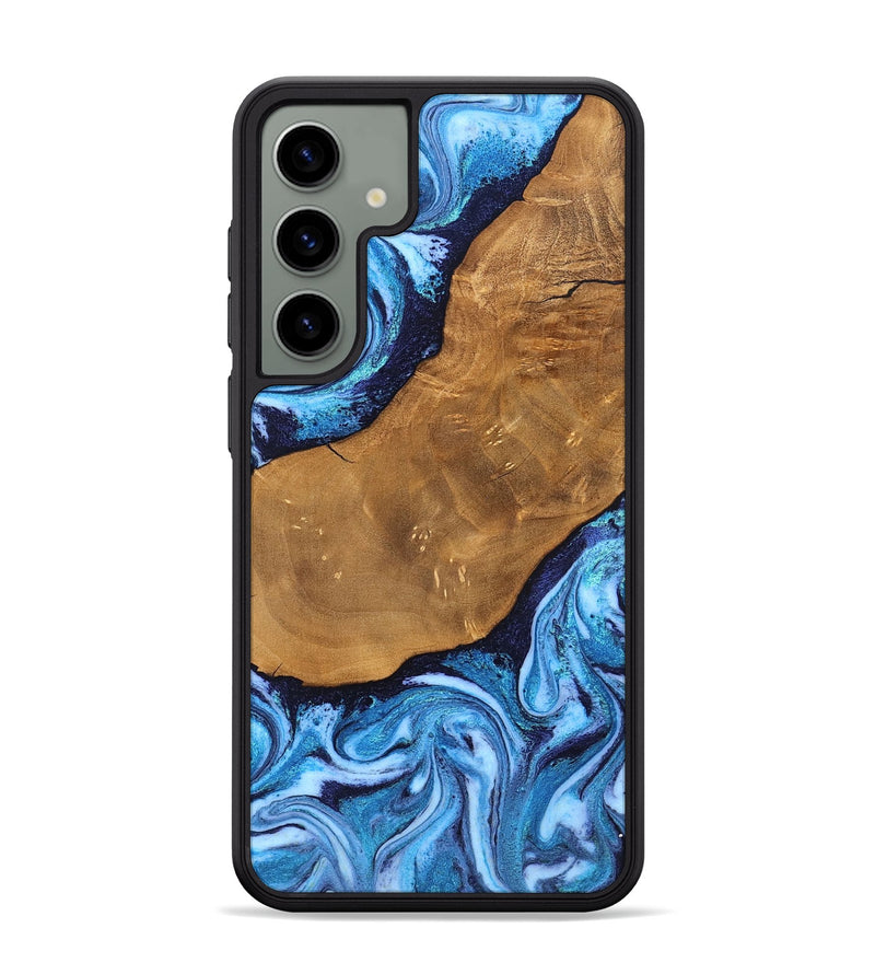 Galaxy S24 Plus Wood Phone Case - Shaniya (Blue, 824390)