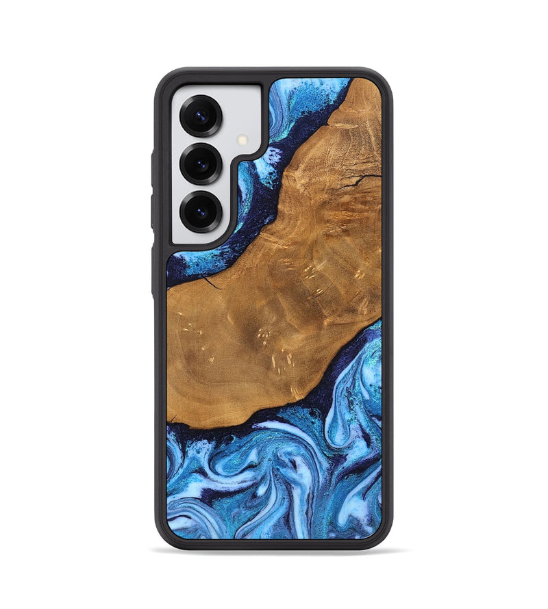 Galaxy S25 Wood Phone Case - Shaniya (Blue, 824390)