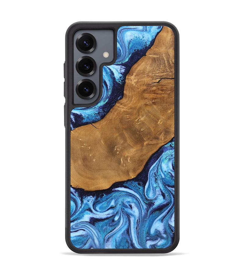 Galaxy S25 Plus Wood Phone Case - Shaniya (Blue, 824390)