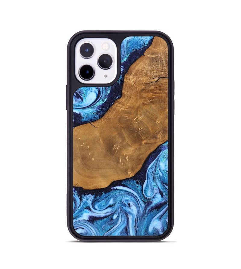 iPhone 11 Pro Wood Phone Case - Shaniya (Blue, 824390)