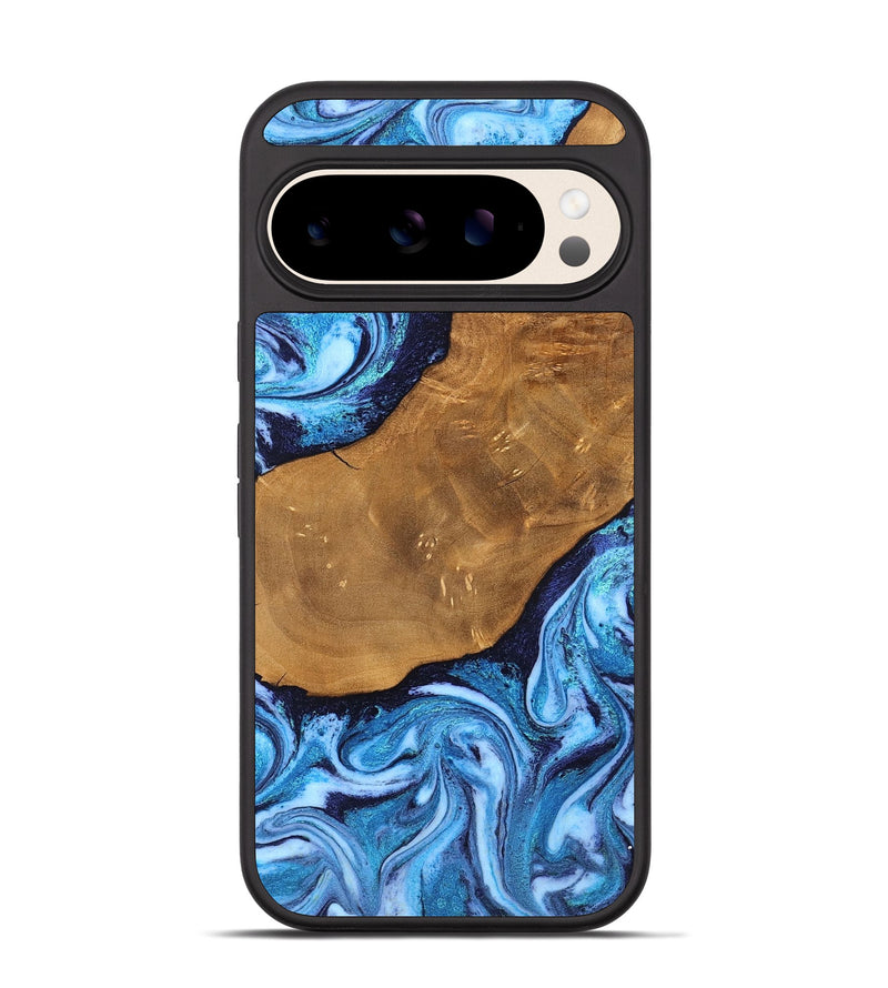 Pixel 10 Wood Phone Case - Shaniya (Blue, 824390)