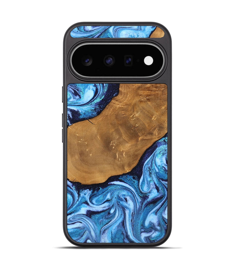 Pixel 11 Wood Phone Case - Shaniya (Blue, 824390)