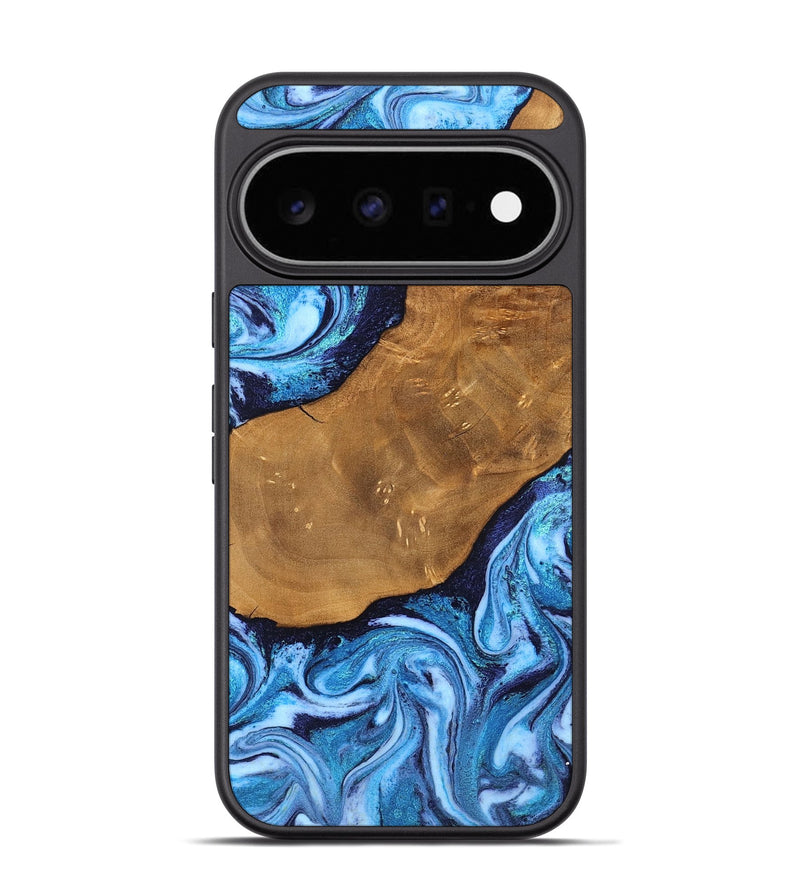 Pixel 11 Pro Wood Phone Case - Shaniya (Blue, 824390)