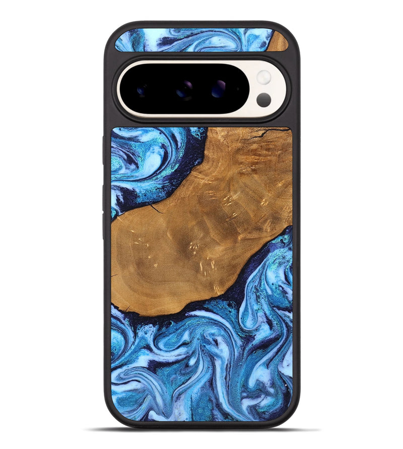 Pixel 9 Pro XL Wood Phone Case - Shaniya (Blue, 824390)