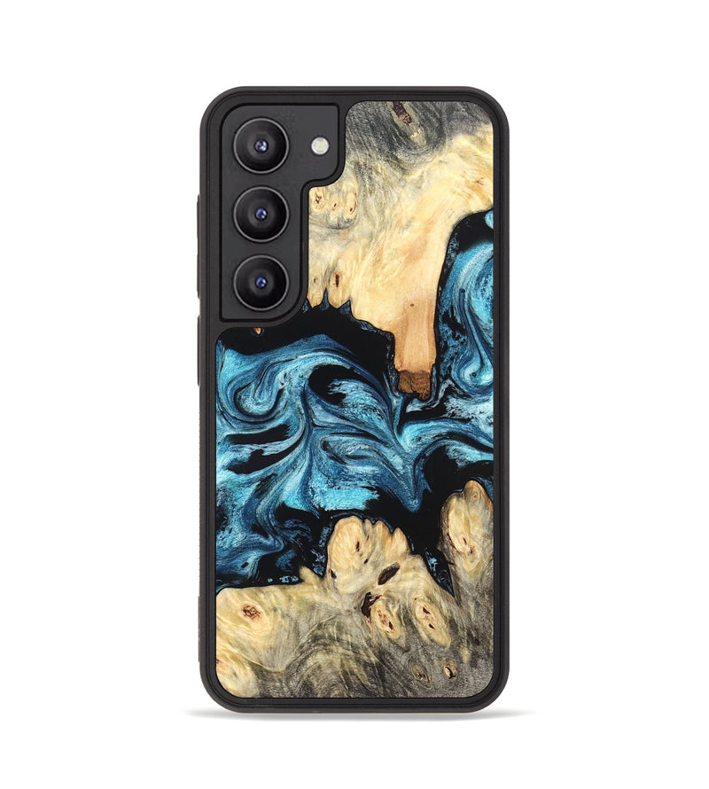 Galaxy S23 Wood Phone Case - Dasia (Blue, 824392)