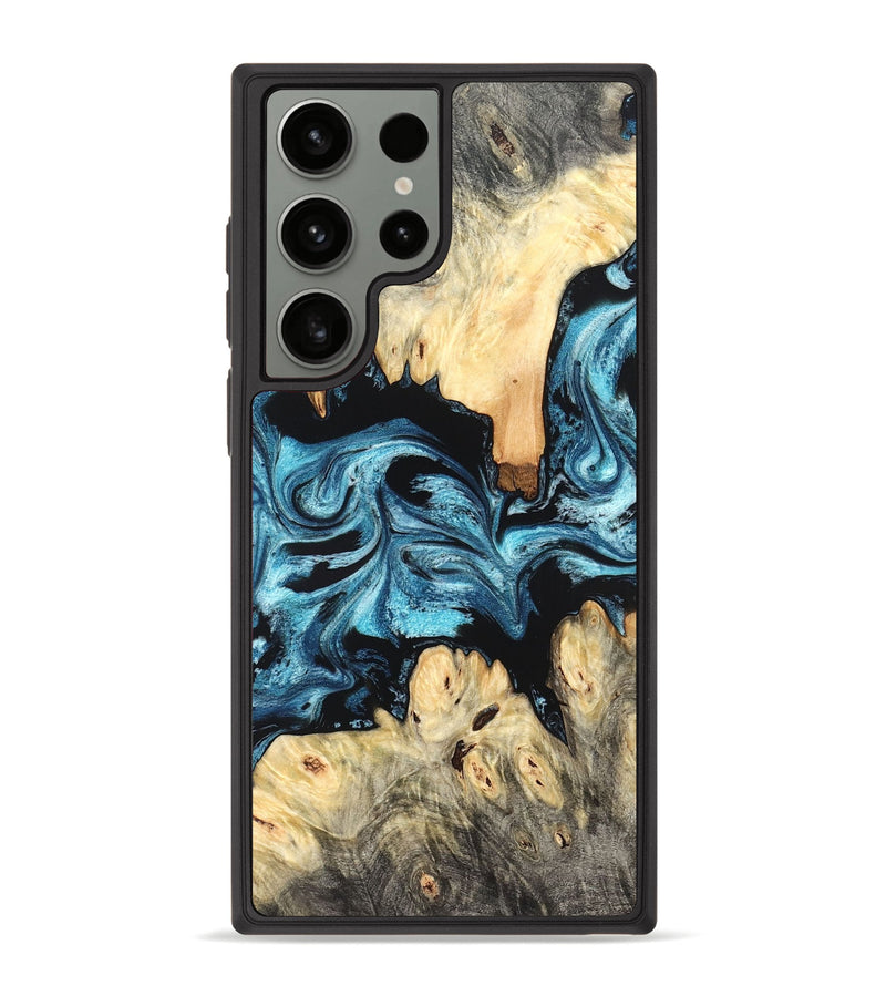 Galaxy S23 Ultra Wood Phone Case - Dasia (Blue, 824392)