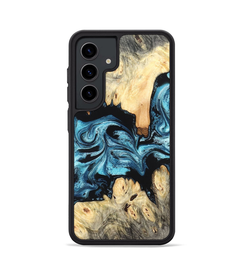 Galaxy S24 Wood Phone Case - Dasia (Blue, 824392)