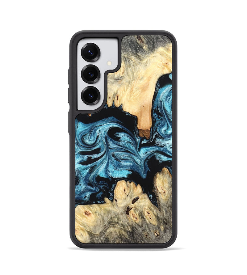 Galaxy S25 Wood Phone Case - Dasia (Blue, 824392)