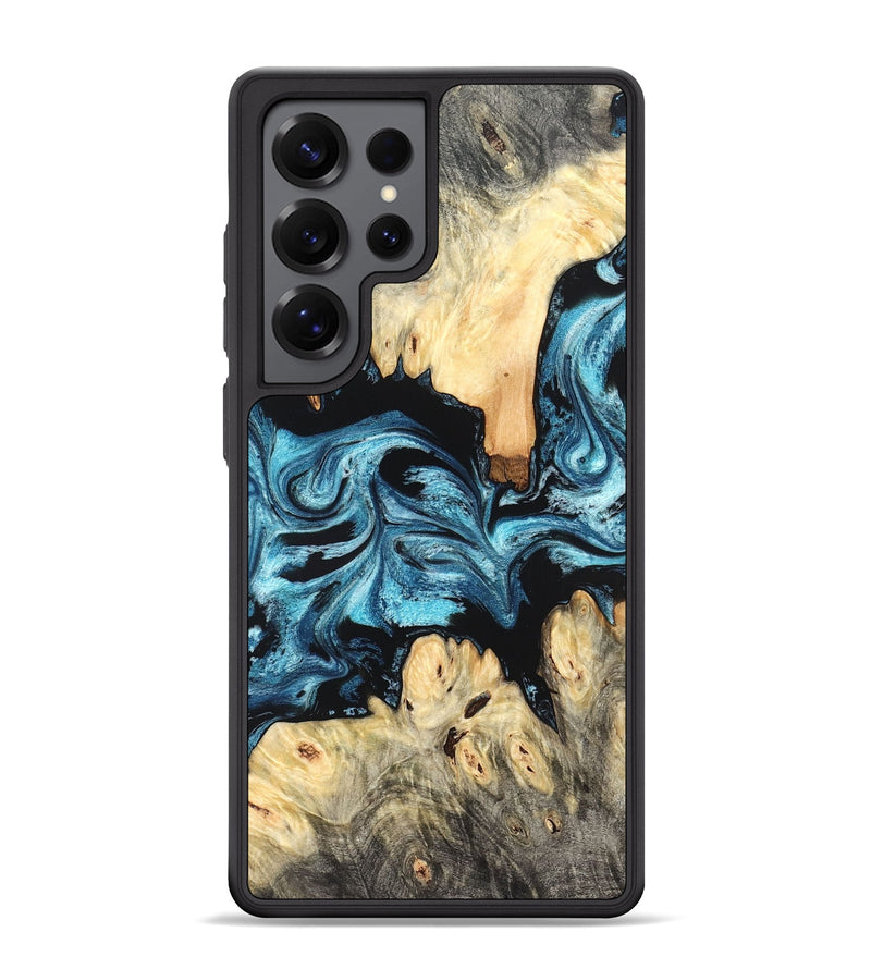 Galaxy S25 Ultra Wood Phone Case - Dasia (Blue, 824392)