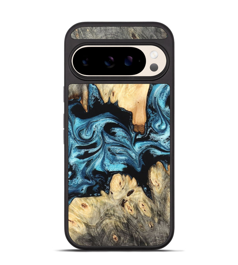 Pixel 10 Wood Phone Case - Dasia (Blue, 824392)