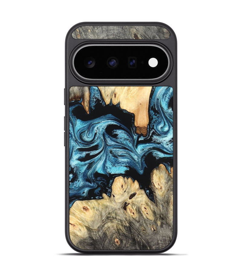 Pixel 11 Pro Wood Phone Case - Dasia (Blue, 824392)