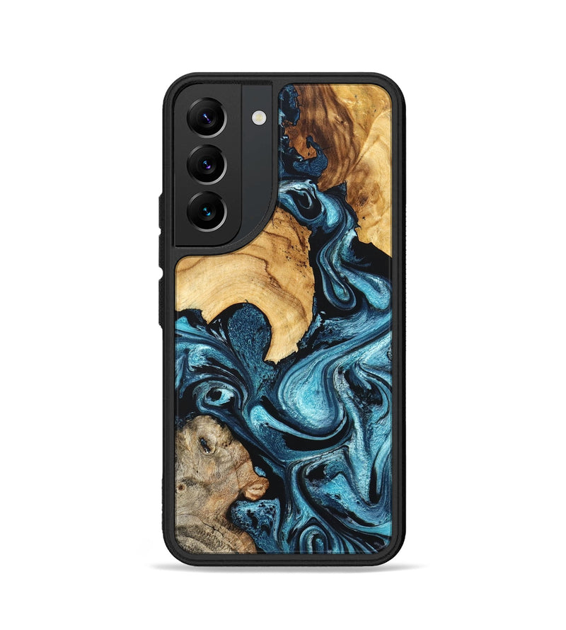 Galaxy S22 Wood Phone Case - Shelton (Blue, 824393)