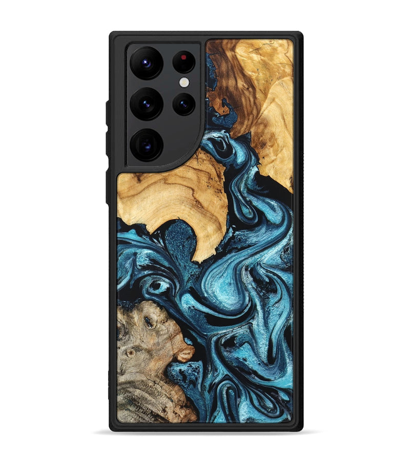 Galaxy S22 Ultra Wood Phone Case - Shelton (Blue, 824393)