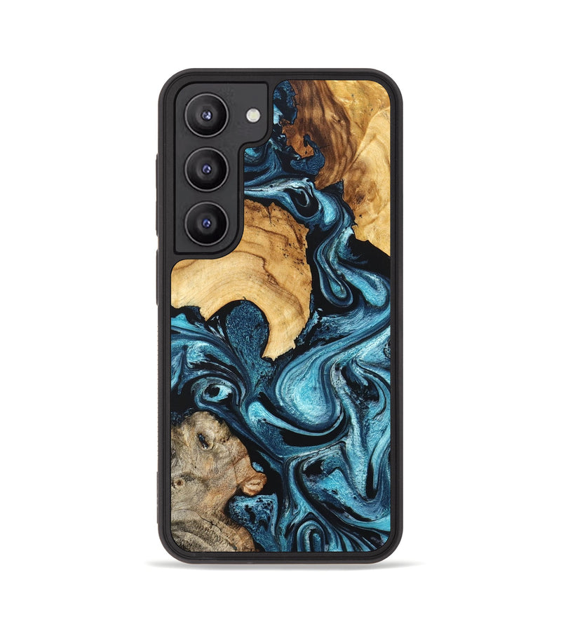Galaxy S23 Wood Phone Case - Shelton (Blue, 824393)