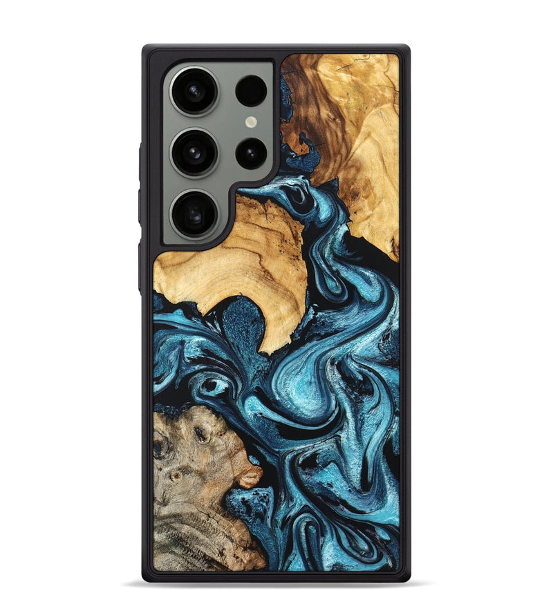 Galaxy S24 Ultra Wood Phone Case - Shelton (Blue, 824393)