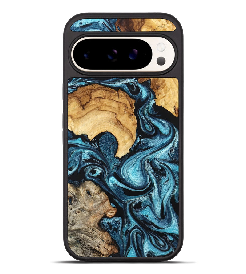 Pixel 10 Pro XL Wood Phone Case - Shelton (Blue, 824393)