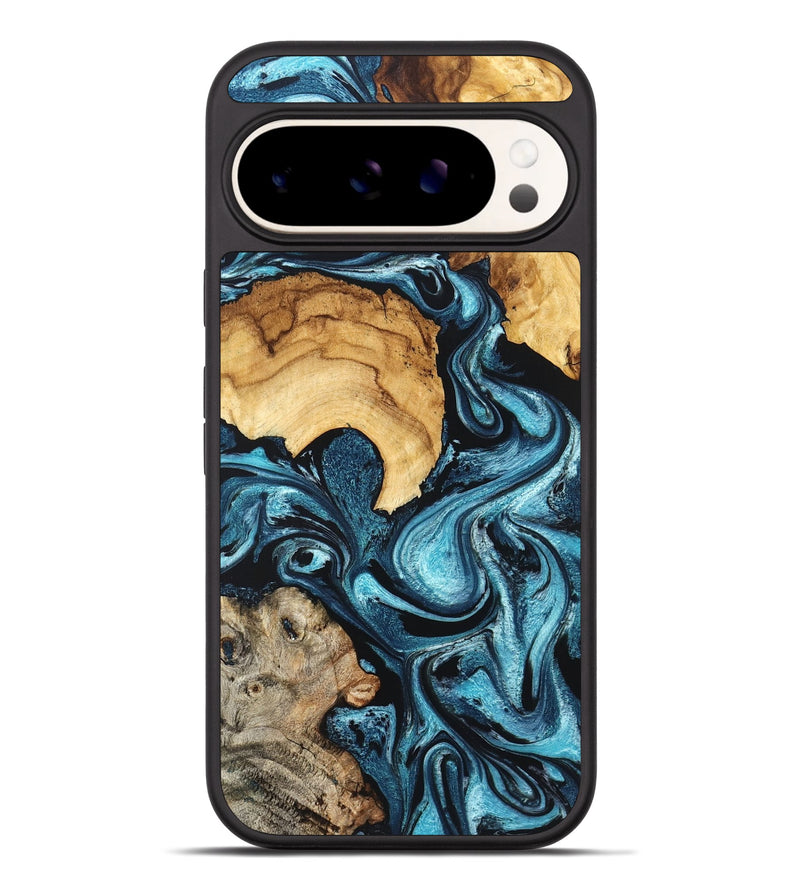 Pixel 9 Pro XL Wood Phone Case - Shelton (Blue, 824393)