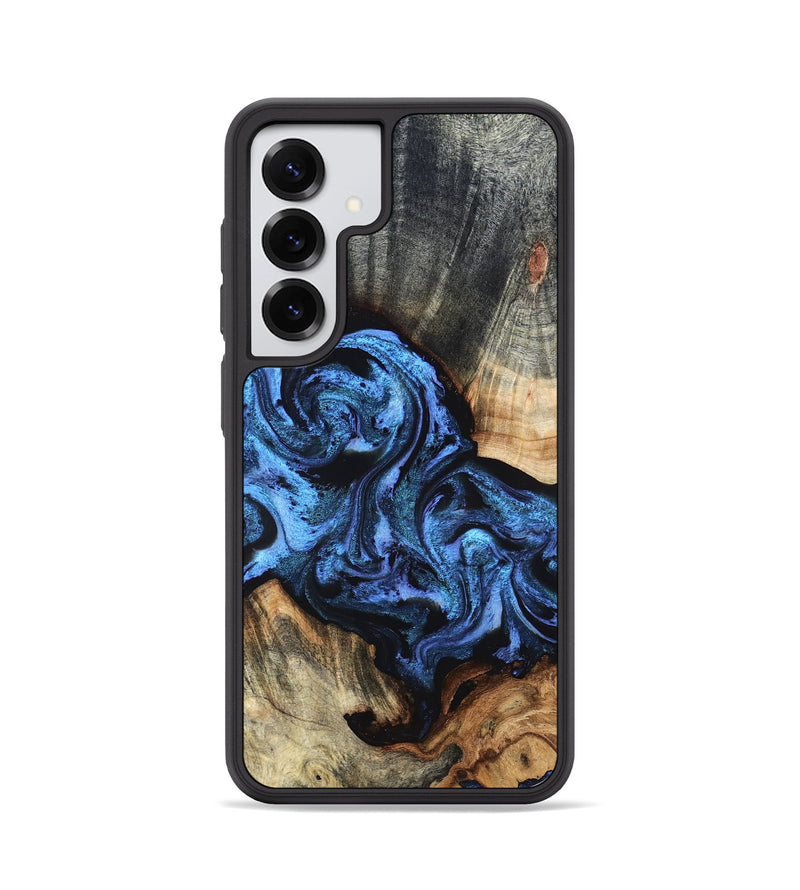 Galaxy S25 Wood Phone Case - Turner (Blue, 824394)