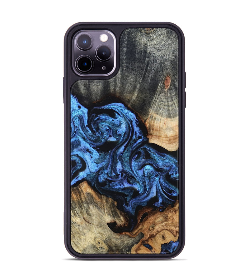 iPhone 11 Pro Max Wood Phone Case - Turner (Blue, 824394)