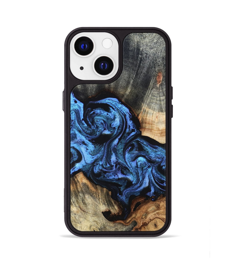 iPhone 13 Wood Phone Case - Turner (Blue, 824394)