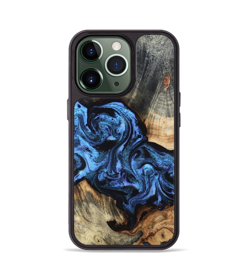 iPhone 13 Pro Wood Phone Case - Turner (Blue, 824394)