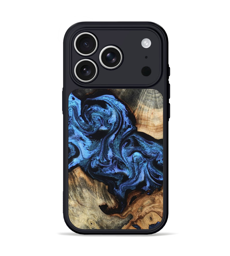 iPhone 17 Pro Wood Phone Case - Turner (Blue, 824394)