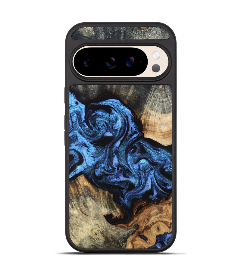Pixel 10 Wood Phone Case - Turner (Blue, 824394)
