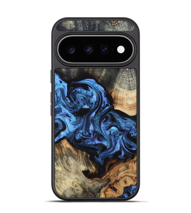Pixel 11 Pro Wood Phone Case - Turner (Blue, 824394)
