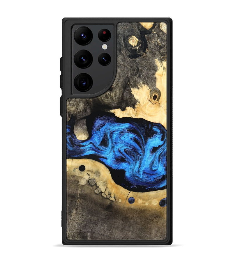 Galaxy S22 Ultra Wood Phone Case - Nyah (Blue, 824396)