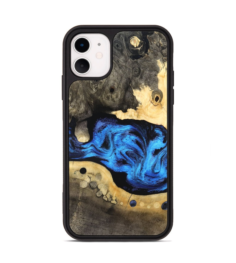 iPhone 11 Wood Phone Case - Nyah (Blue, 824396)