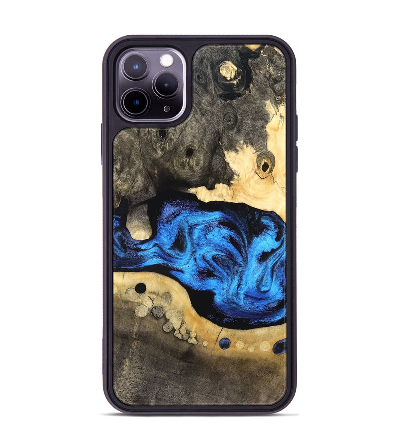 iPhone 11 Pro Max Wood Phone Case - Nyah (Blue, 824396)