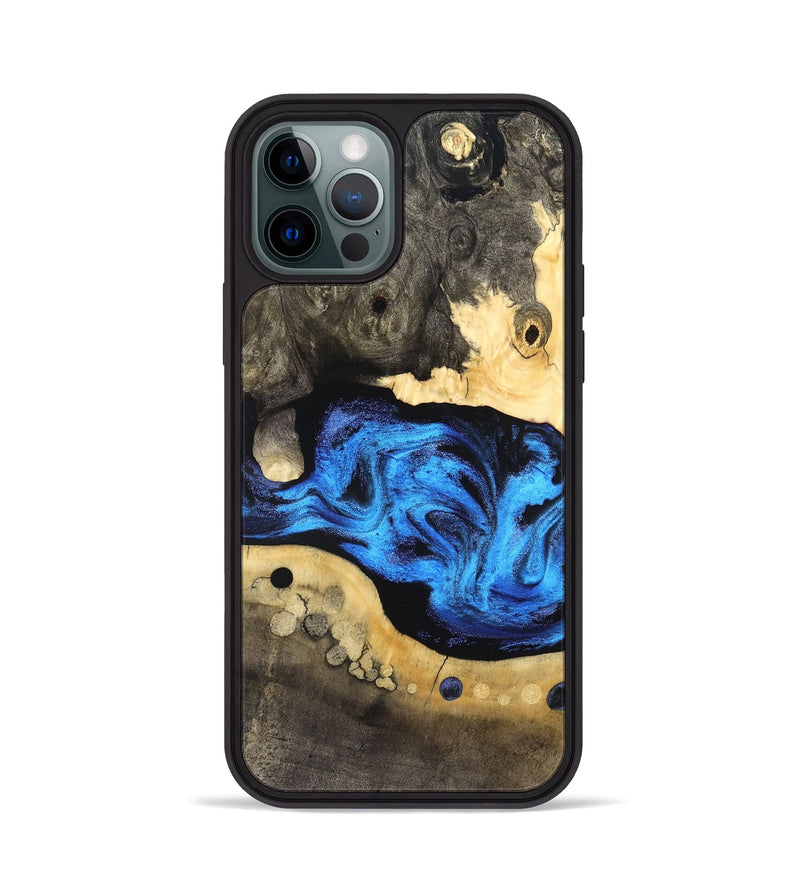 iPhone 12 Pro Wood Phone Case - Nyah (Blue, 824396)