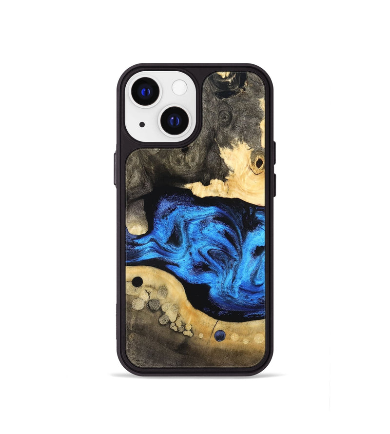 iPhone 13 mini Wood Phone Case - Nyah (Blue, 824396)