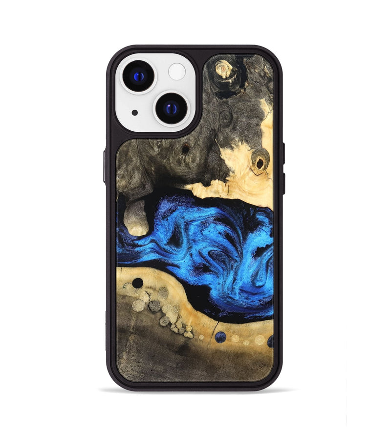 iPhone 13 Wood Phone Case - Nyah (Blue, 824396)