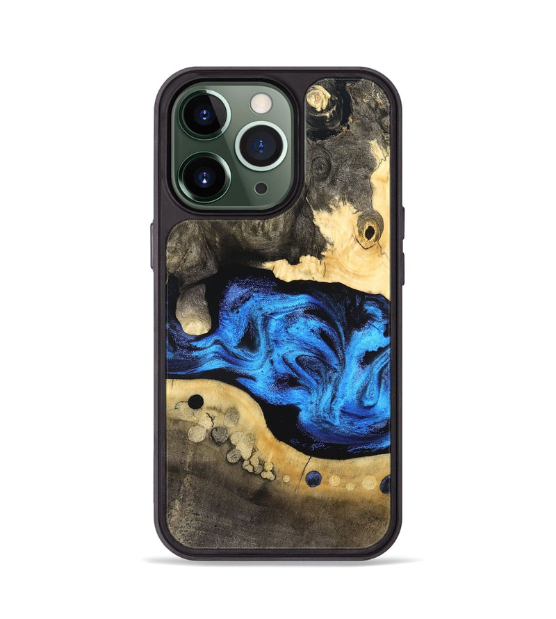 iPhone 13 Pro Wood Phone Case - Nyah (Blue, 824396)