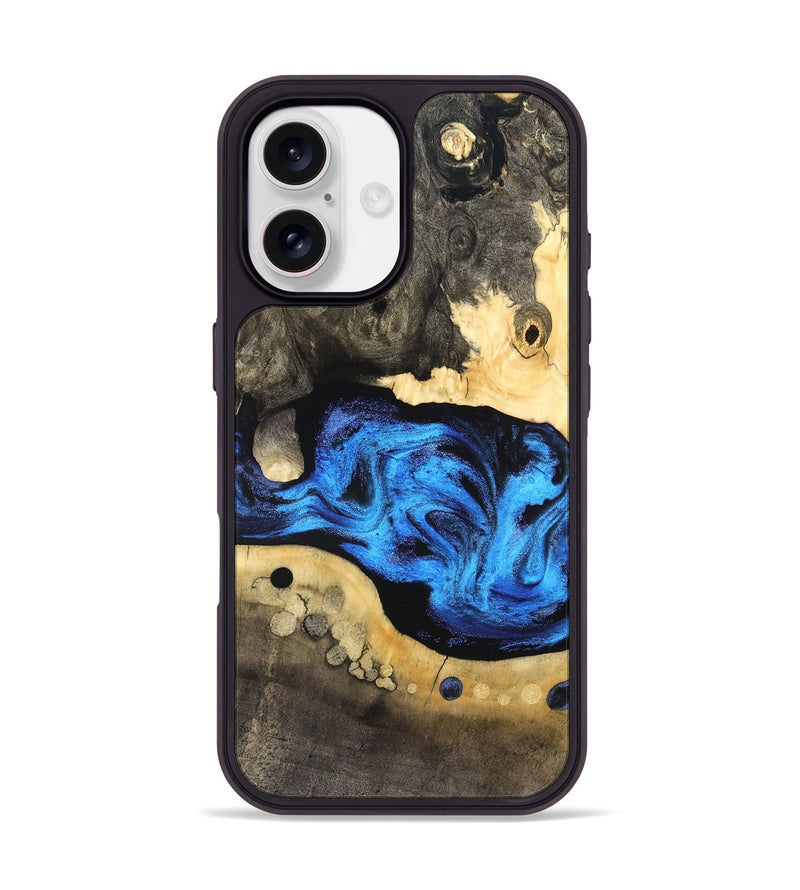 iPhone 17 Wood Phone Case - Nyah (Blue, 824396)