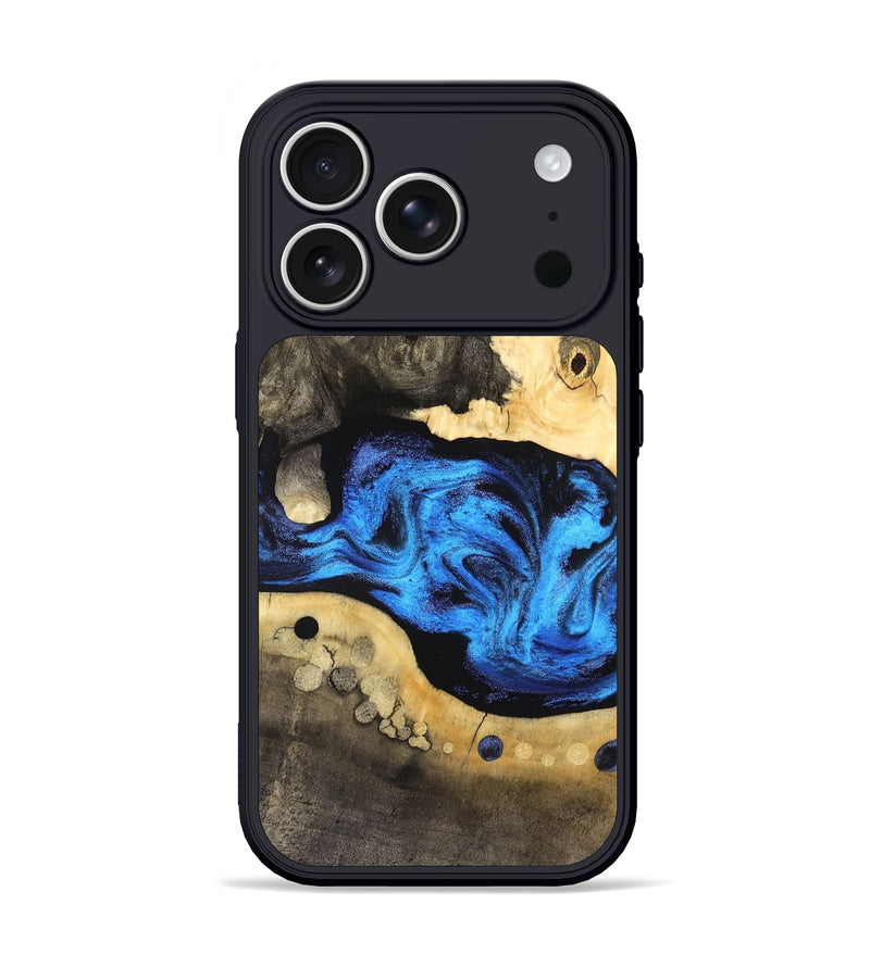 iPhone 17 Pro Wood Phone Case - Nyah (Blue, 824396)