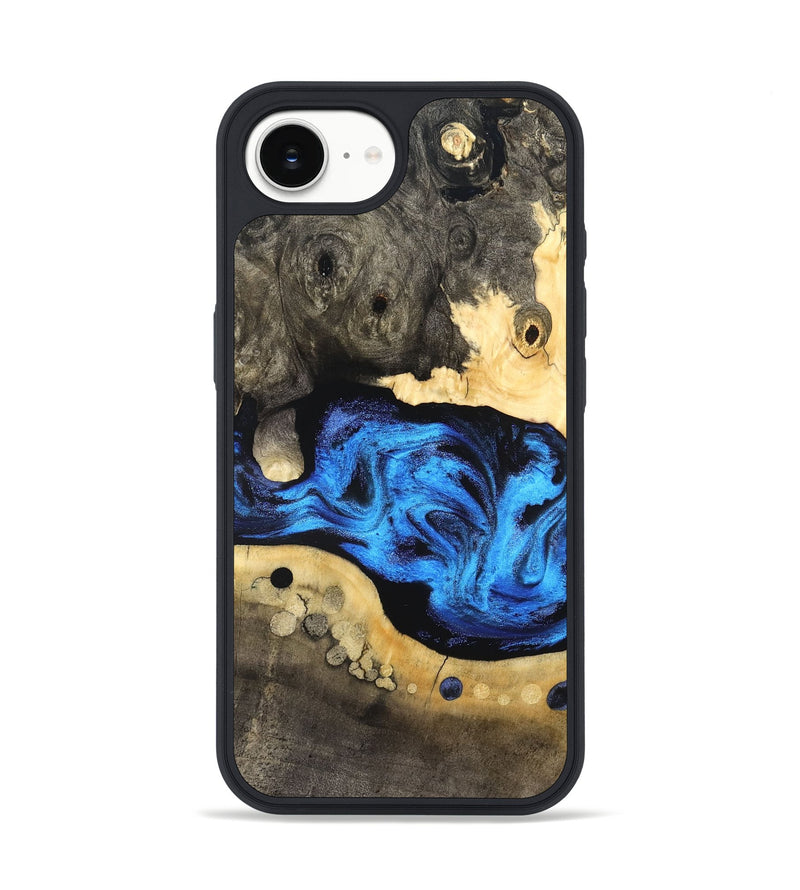 iPhone 17e Wood Phone Case - Nyah (Blue, 824396)