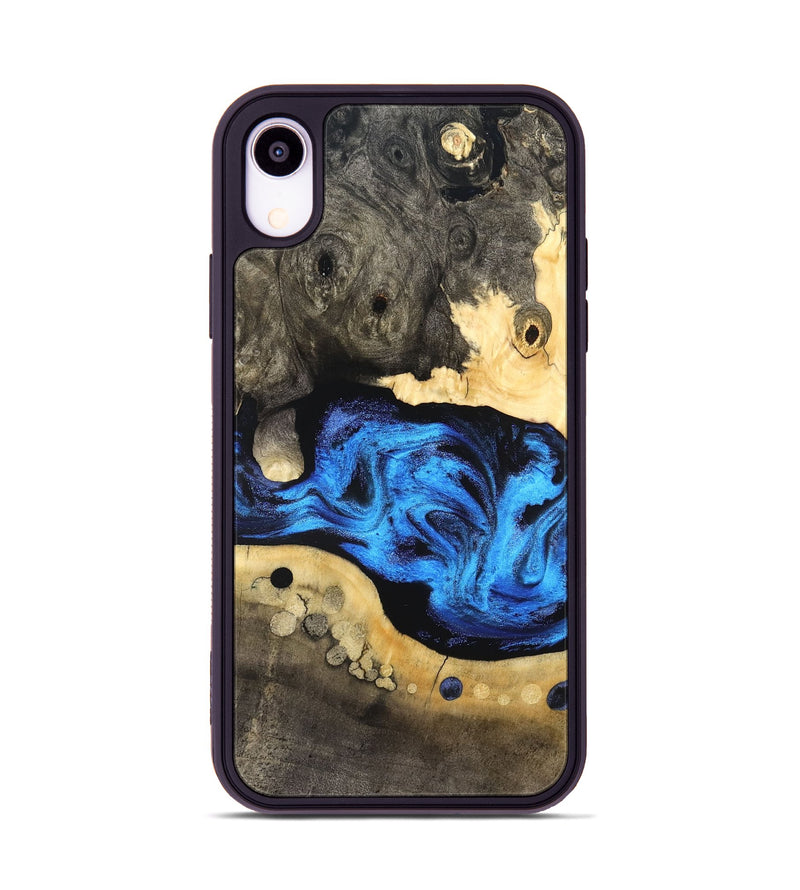 iPhone Xr Wood Phone Case - Nyah (Blue, 824396)