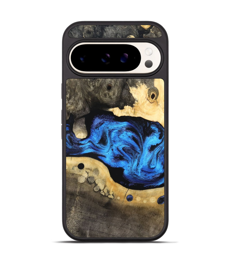 Pixel 9 Wood Phone Case - Nyah (Blue, 824396)
