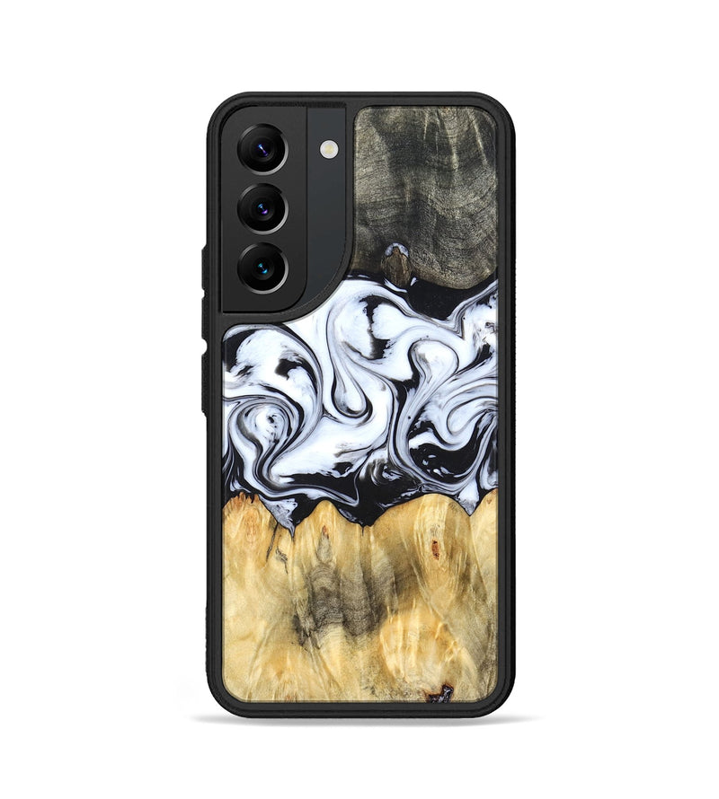 Galaxy S22 Wood Phone Case - Darcy (Black & White, 824397)