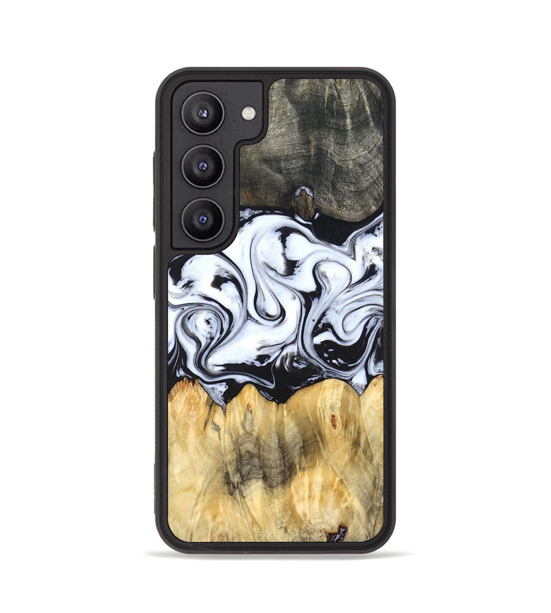 Galaxy S23 Wood Phone Case - Darcy (Black & White, 824397)