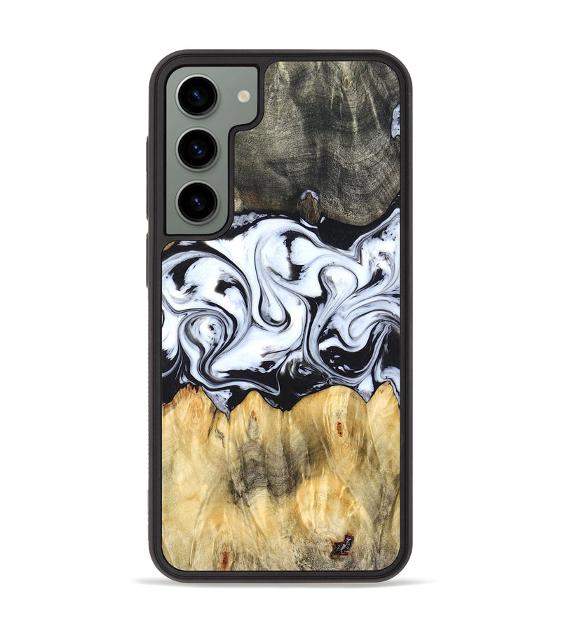 Galaxy S23 Plus Wood Phone Case - Darcy (Black & White, 824397)