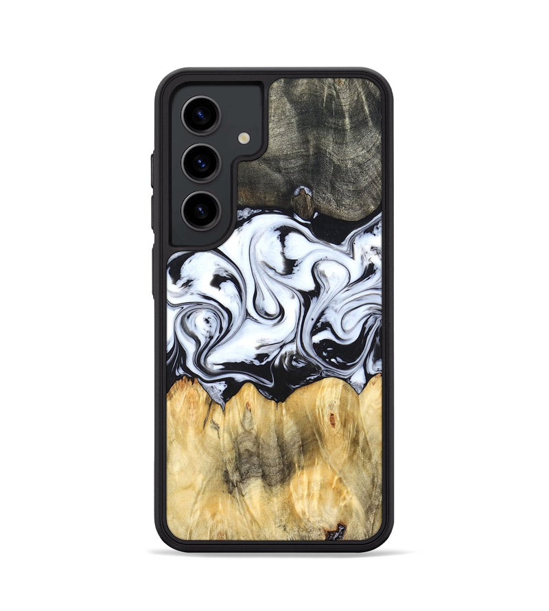 Galaxy S24 Wood Phone Case - Darcy (Black & White, 824397)